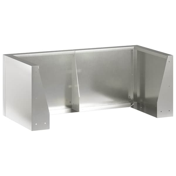 Stödvägg 8 st 300 x 100 x 40 cm Rostfritt stål Silver