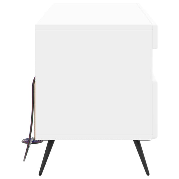 LED TV-skåp Vit Konstruerat trä