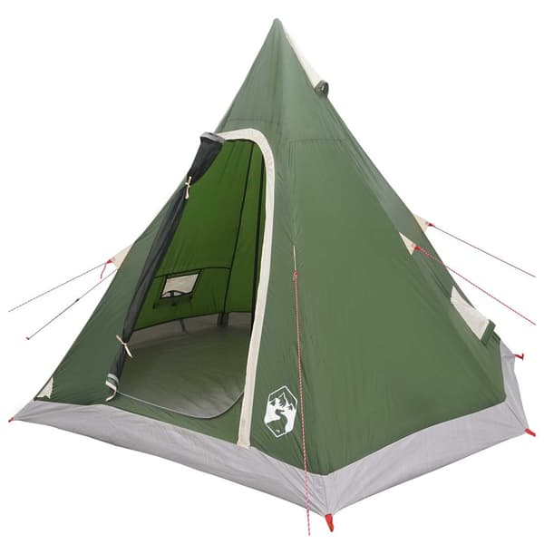3 person Grön 185T Polyester med PU-beläggning
