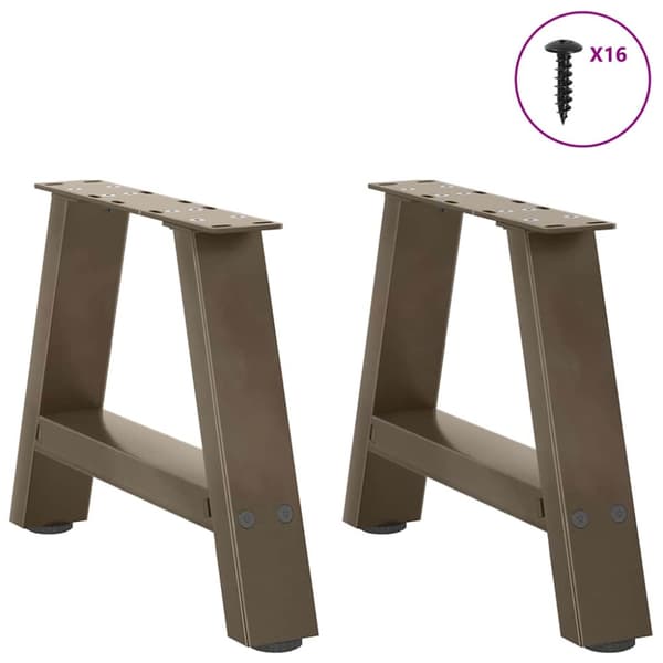 Soffbordsben A-formade 2 st 30x(30-31) cm stål