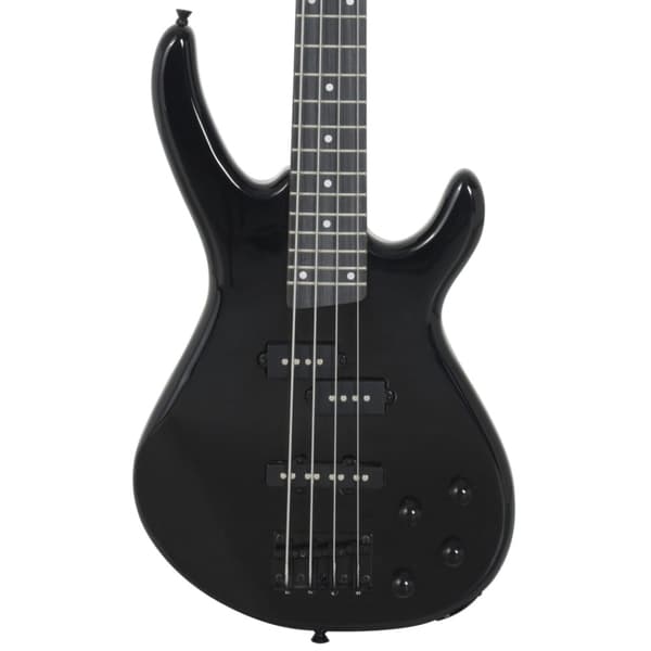 Elektrisk basgitarr för nybörjare med väska svart 4/4 46"