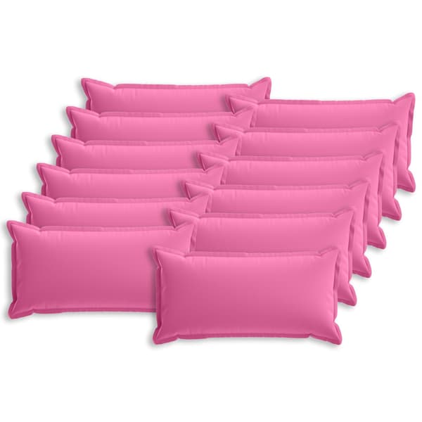Kuddöverdrag 12 st HOUTEN Rosa 40 x 80 cm Polyester