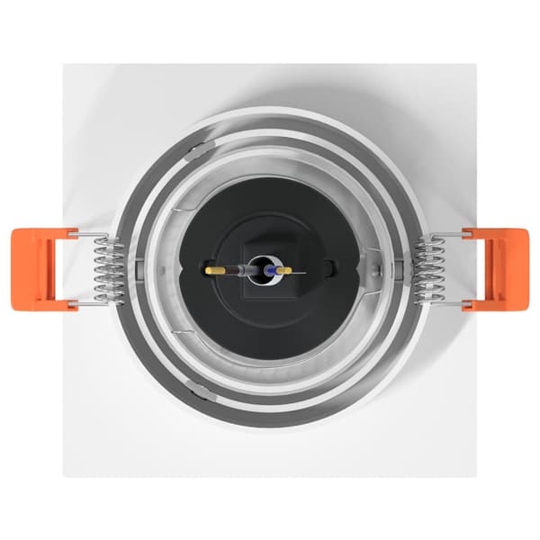 Spotlight 24 pcs Vit 9 x 9 x 2 cm Aluminium
