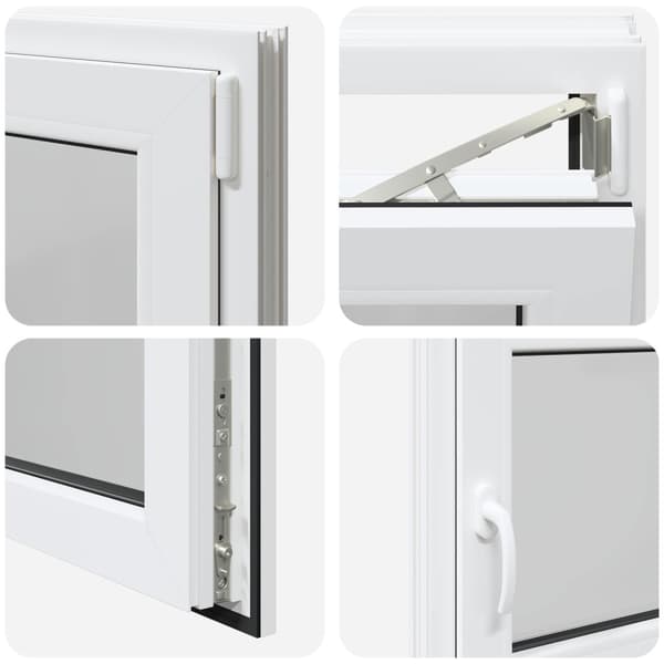 Källarfönster RISOR 50 x 55 cm PVC och glas