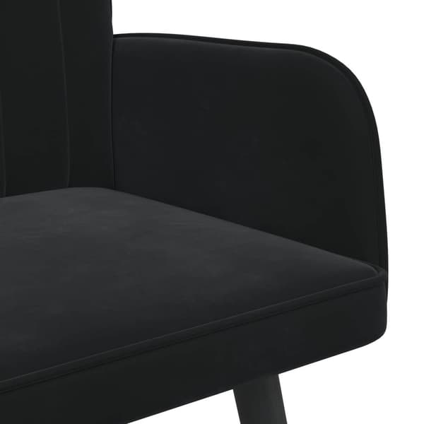 Tvåsitssoffa Svart 115 x 61 x 87 cm Sammet