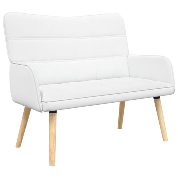 Tvåsitssoffa Vit 115 x 61 x 87 cm tyg