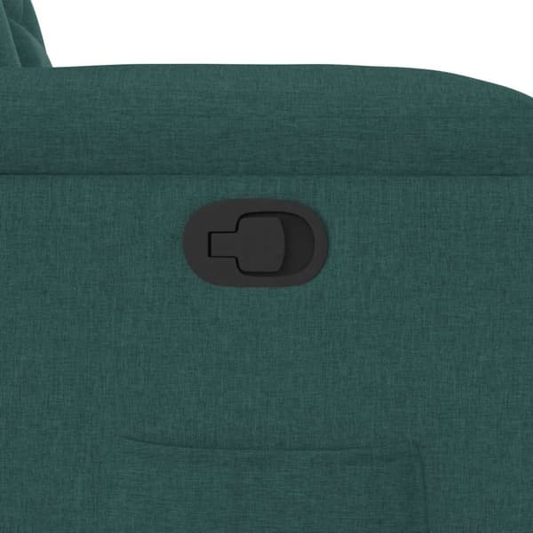 Reclinerfåtölj mörkgrön tyg