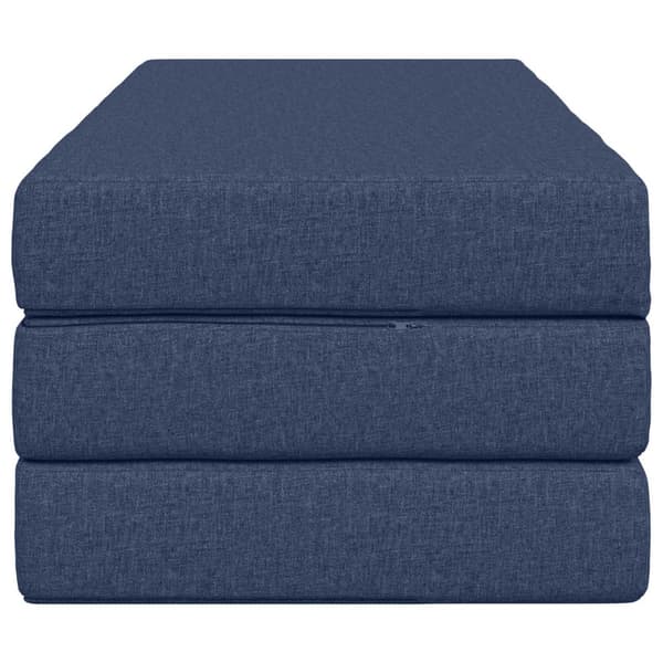 Fällbar Soffbed 120 x 67 x 45 cm Blå