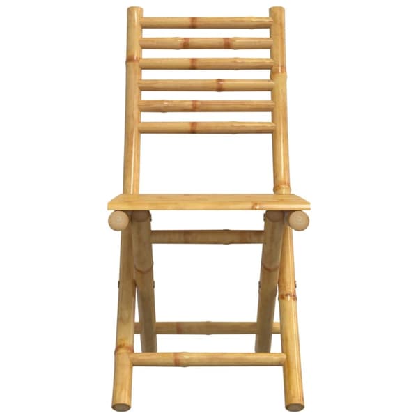 Hopfällbara trädgårdsstolar 6 st 43x54x88 cm bambu