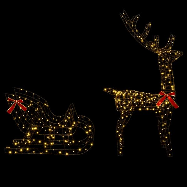 Ren Pull Släde LOVIISA 450 LED-lampor Varmvit