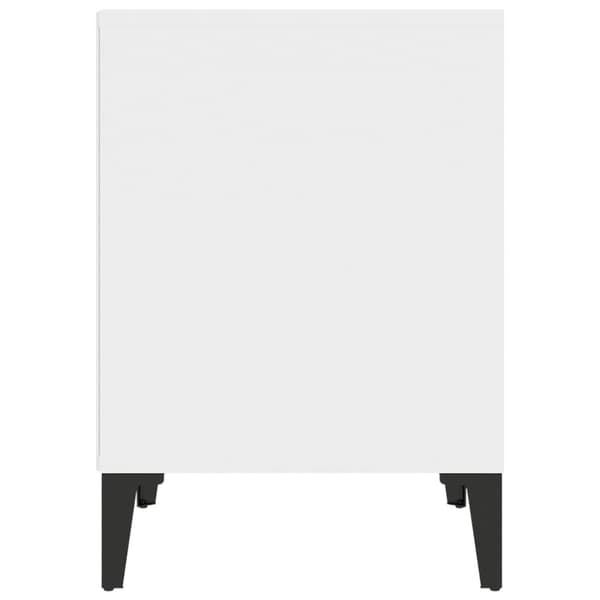 Sängbord 2 st vit 40x35x50 cm