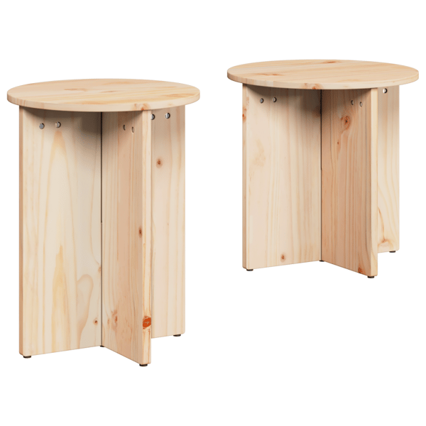 Kaffeebord 2 pcs Naturfärg