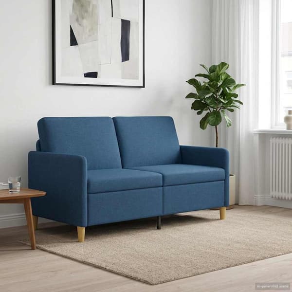 Soffa med förvaring Blå 152 x 78 x 87 cm Polyester