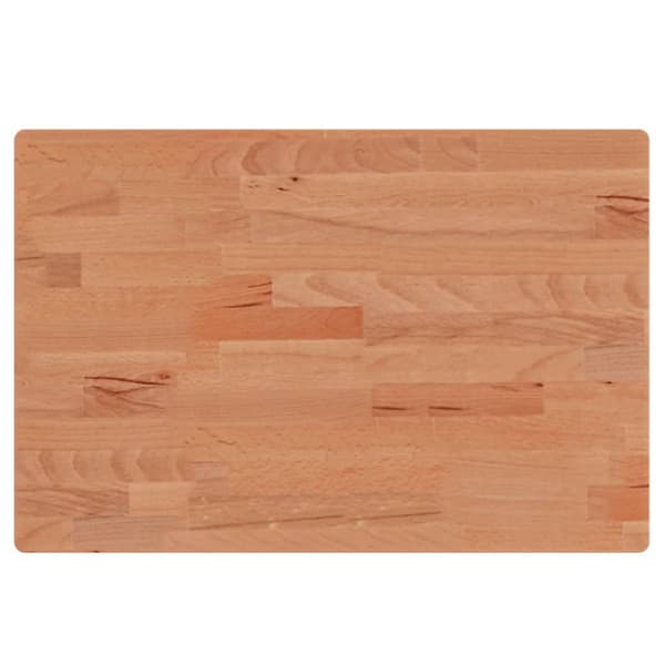 Bordsskiva 60x40x1,5 cm rektangulär massivt bokträ