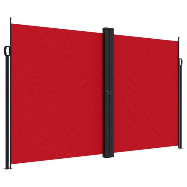 Infällbar sidomarkis röd 200x1200 cm