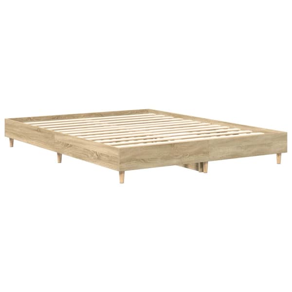Sängram 2 pcs Sonoma 152 x 203 cm Konstruerat trä
