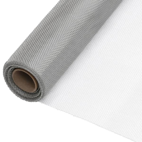 Insektsnät rostfritt stål 112x2000 cm silver