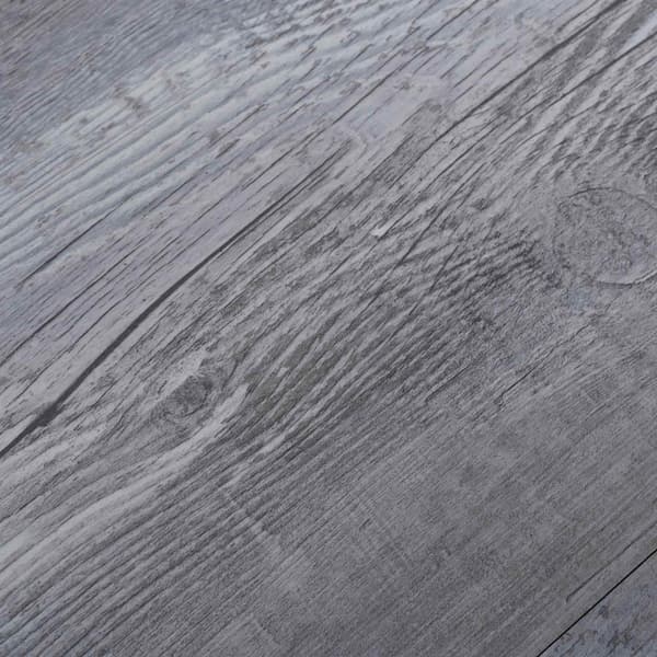 Golvplank 36 pcs Grå 5,02 m² PVC