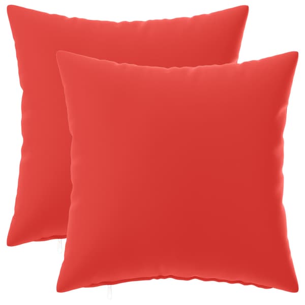 Kuddöverdrag 2 st HEERLEN Röd 30 x 30 cm Polyester