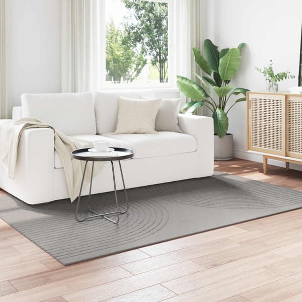 Områdesmattor Rektangulär GALATI Grå 170 x 120 cm Polyester