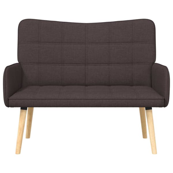 Tvåsitssoffa Mörkbrun 115 x 61 x 87 cm tyg