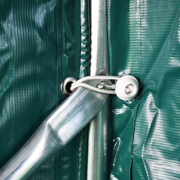 Garagetält PVC 2,4x2,4 m grön