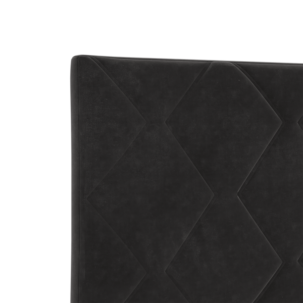 LED huvuddyna Svart 90 cm Sammet