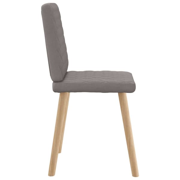 Matstolar 4 st taupe tyg