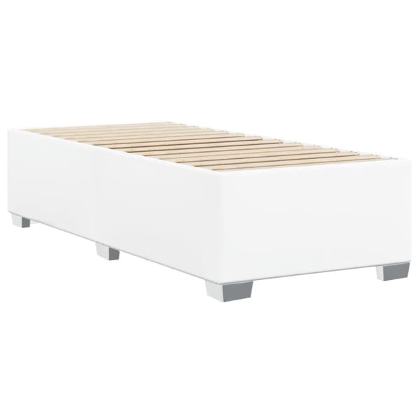 Sängram vit 90x200 cm konstläder