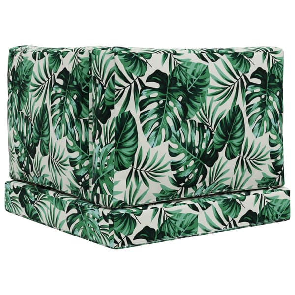 Utomhus Soffa Kudde 3 pcs Bladmönster Polyester