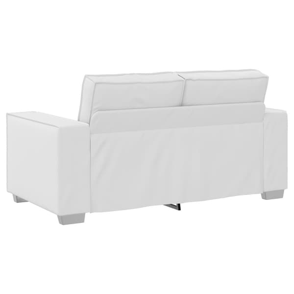 Tvåsitssoffa Vit 160 cm Konstläder