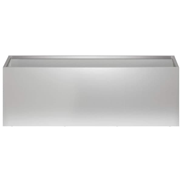 Trädgårdsplanterare Silver 40 x 20 x 20 cm Galvaniserat stål