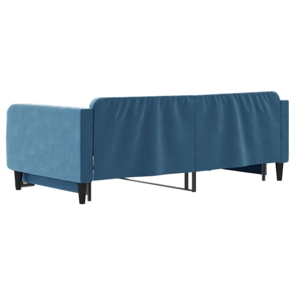 Dagbädd utdragbar blå 100x200 cm sammet