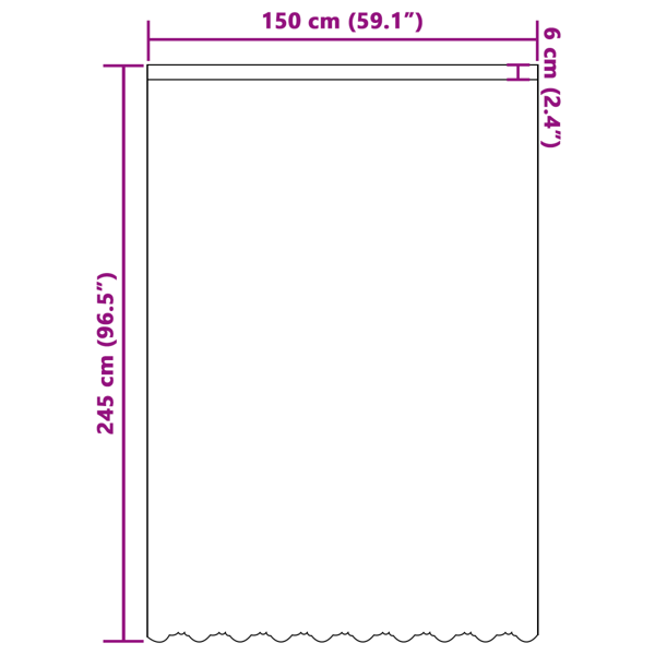 Spetsgardin med gardiner Blommor Vit 245x150cm Polyester