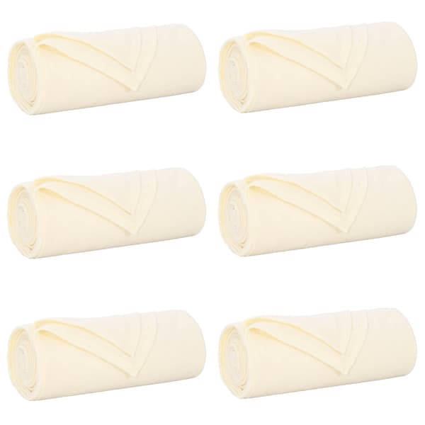 Filtar 6 pcs Kräm 270 x 240 cm Fleece