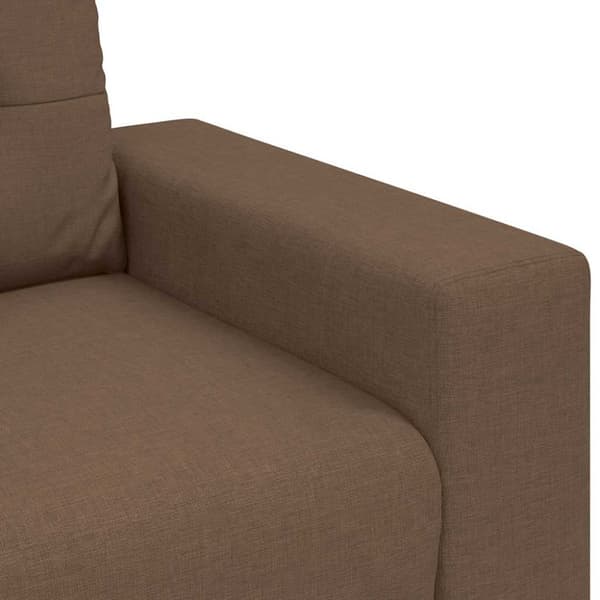 Tvåsitssoffa brun 180x77x82 cm tyg