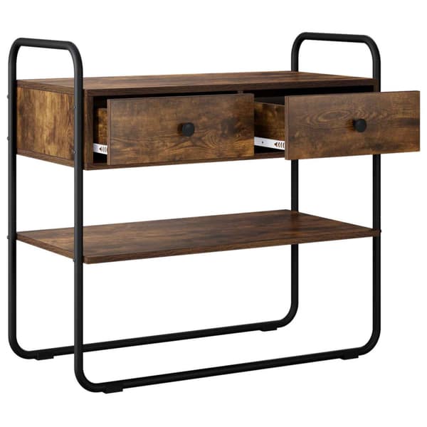 Konsolbord Rökt ek 100 x 40 x 75 cm Konstruerat trä