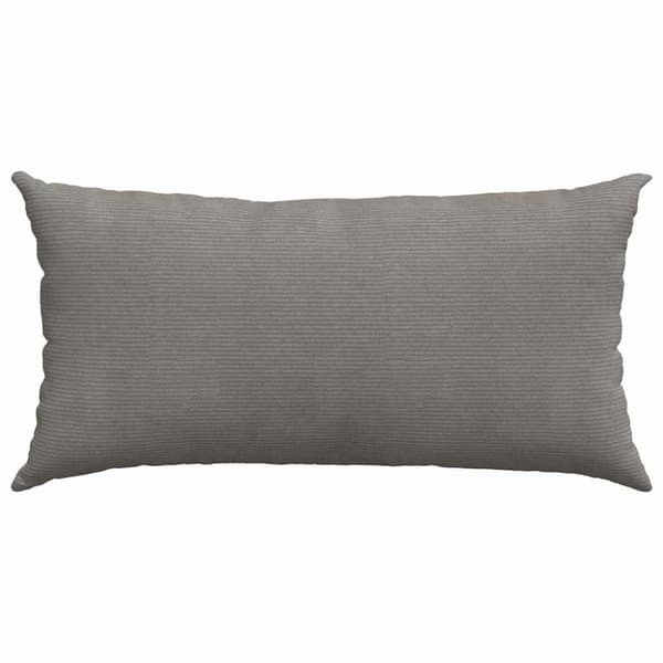 Sofakuddar 2 pcs Ljusgrå 80 x 40 cm Kordread tyg