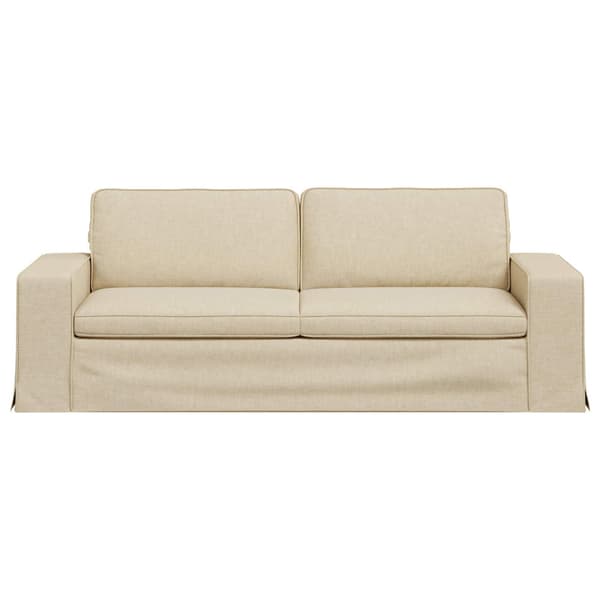 Soffa Kräm 222 x 80 x 82 cm tyg