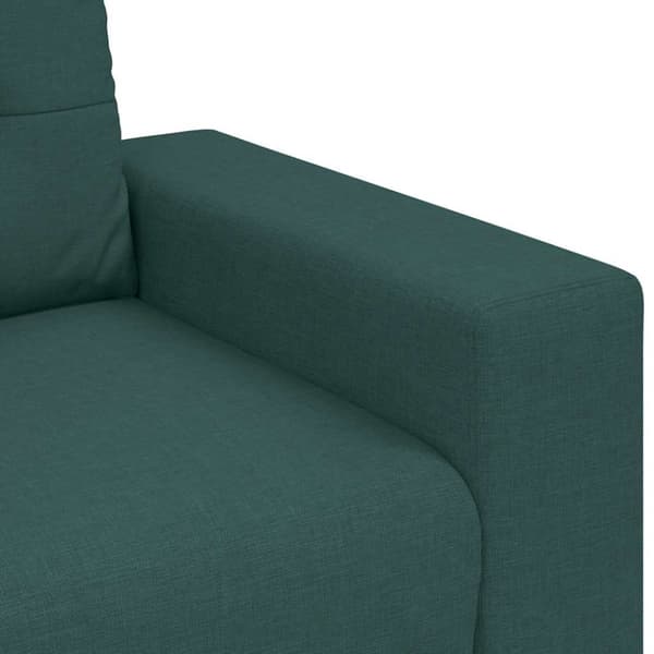 Tvåsitssoffa mörkgrön 180x77x82 cm tyg