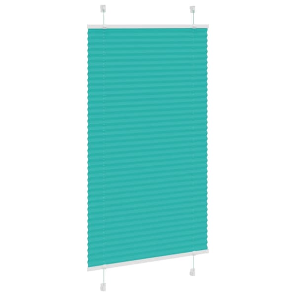 Plisserad persienn bensingrön 75x100 cm tyg bredd 74,4cm