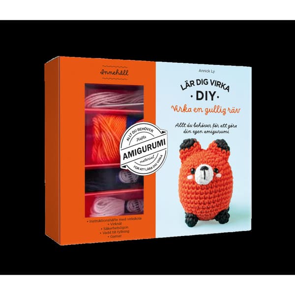 Amigurumi : virka en gullig räv (häftad)