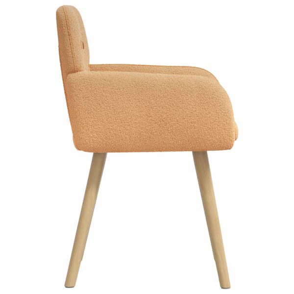 Matstolar 2 pcs Bouclé Beige 59 x 57 x 85 cm