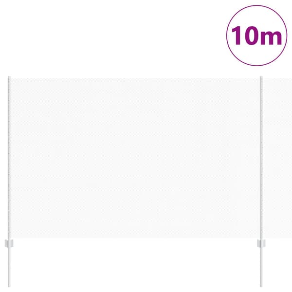 Stängsel med stolpe Silver 1,6 x 10 m Stål
