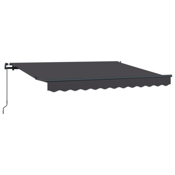 Utfällbar markis Antracit 300 x 200 cm tyg