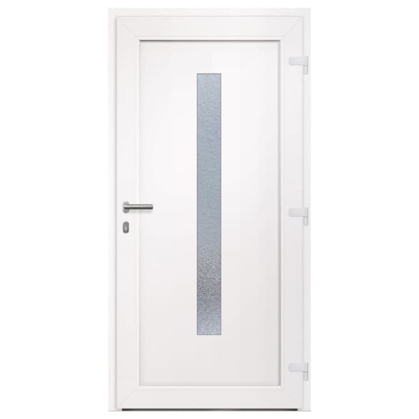 Ytterdörr vit 108x200 cm PVC