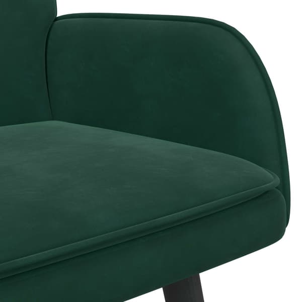 Tvåsitssoffa Mörkgrön 115 x 61 x 87 cm Sammet