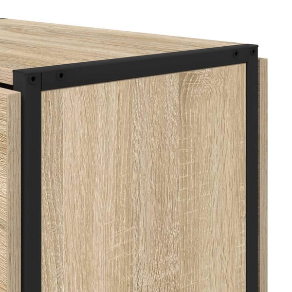 Matbord 144 x 60 x 75 cm Konstruerat trä Sonoma-ek Rektangulär