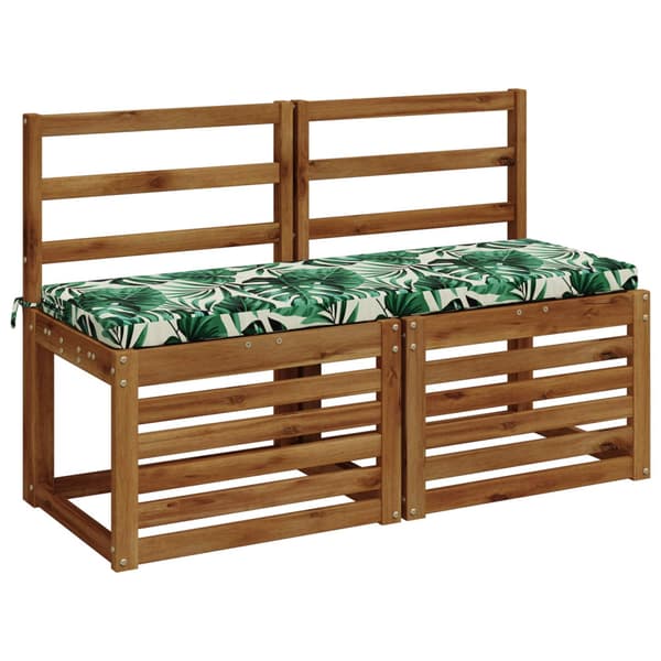 Bänk kudde SOEST 100% Polyester Bladmönster 120 x 40 x 5 cm