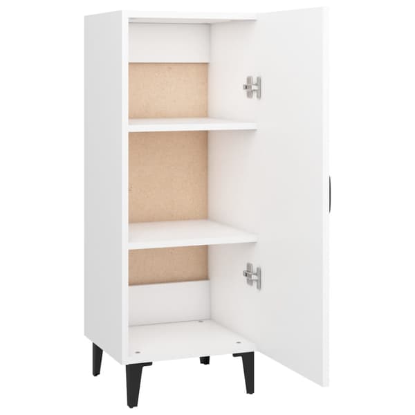 Skänk vit 34,5x34x90 cm konstruerat trä